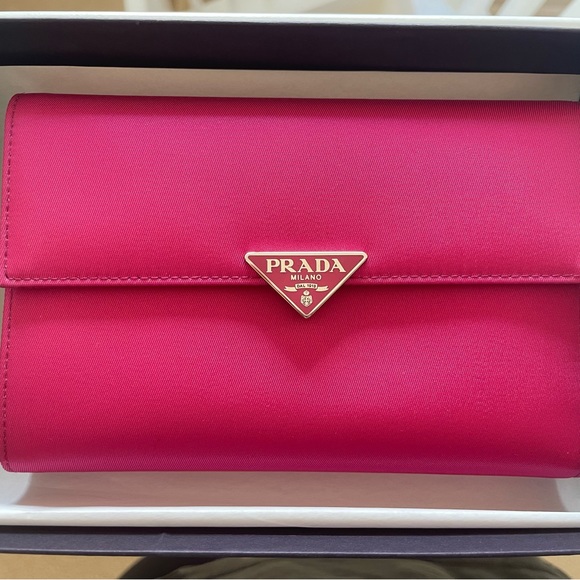 Prada Handbags - Prada pink wallet